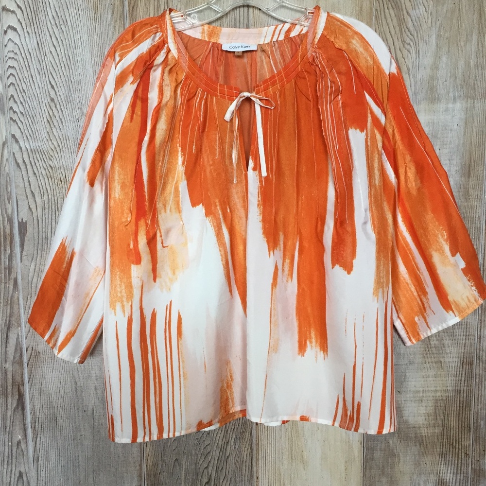 Calvin Klein Silk Top S